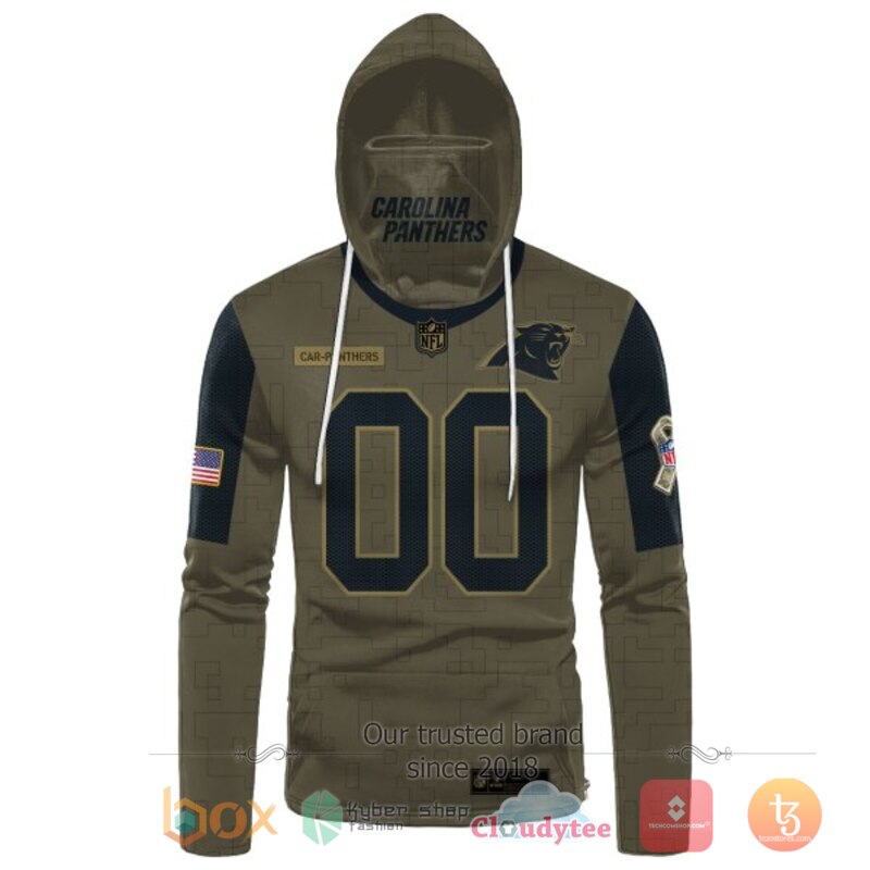 Personalized NFL Carolina Panthers 3d hoodie mask 2 Personalized NFL Carolina Panthers 3d hoodie mask 1