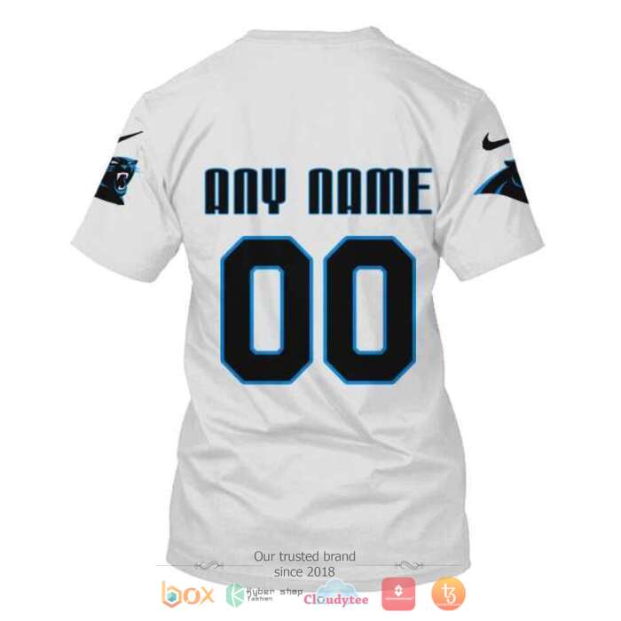 Personalized NFL Carolina Panthers White 3d shirt hoodie 1 2 3 4 5 6 7