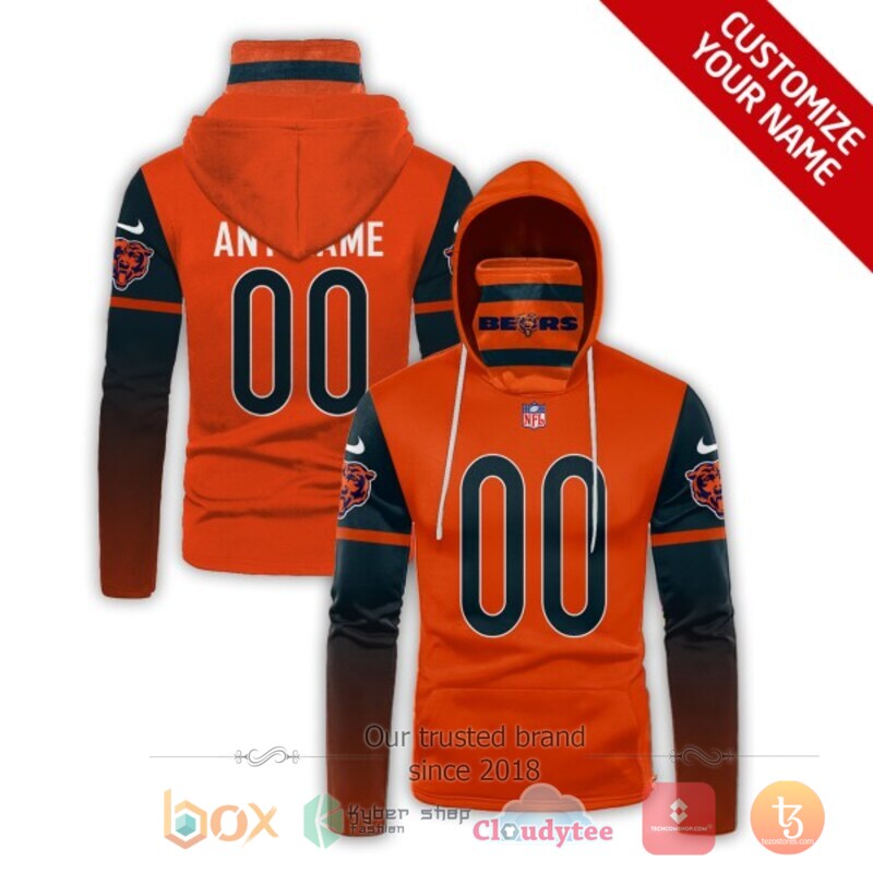 Personalized NFL Chicago Bears 3d hoodie mask
