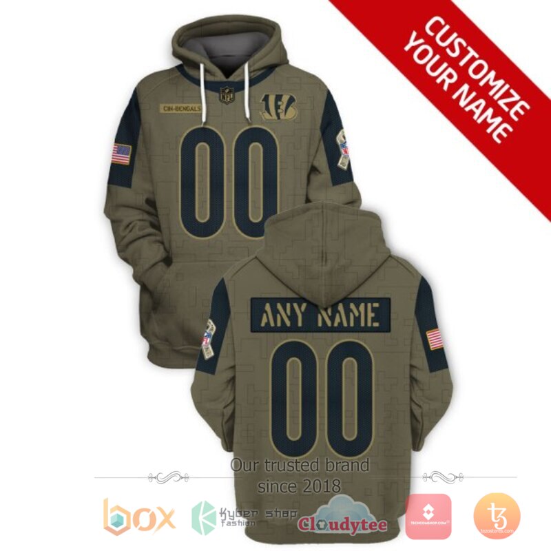 Personalized NFL Cincinnati Bengals 3d shirt hoodie