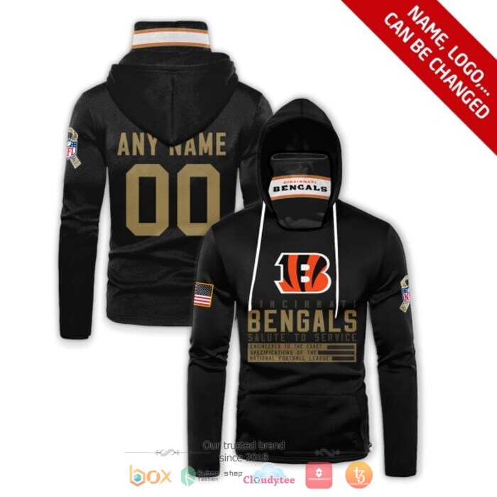 Personalized NFL Cincinnati Bengals Black 3d hoodie mask 7 Personalized NFL Cincinnati Bengals Black 3d hoodie mask