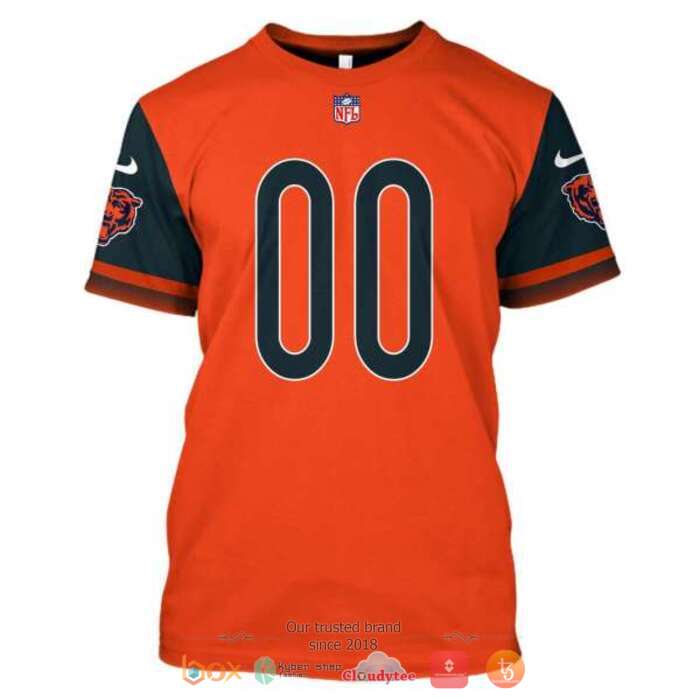 Personalized NFL Cincinnati Bengals orange 3d shirt hoodie 1 2 3 4 5 6