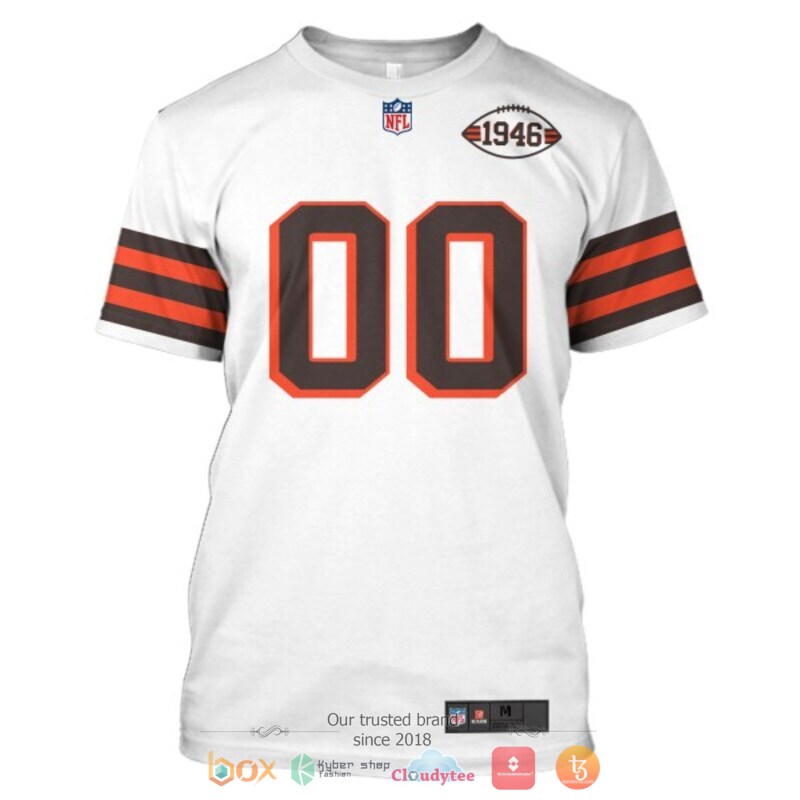 Personalized NFL Cleveland Browns 1946 custom 3d shirt hoodie 1 2 3 4 5 6