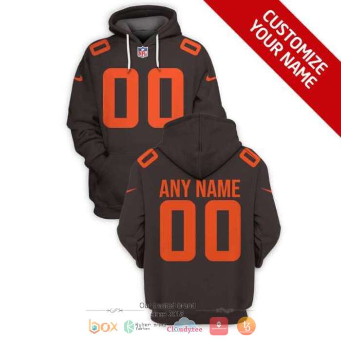 Personalized NFL Cleveland Browns Dark 3d shirt, hoodie 17 Personalized NFL Cleveland Browns Dark 3d shirt hoodie