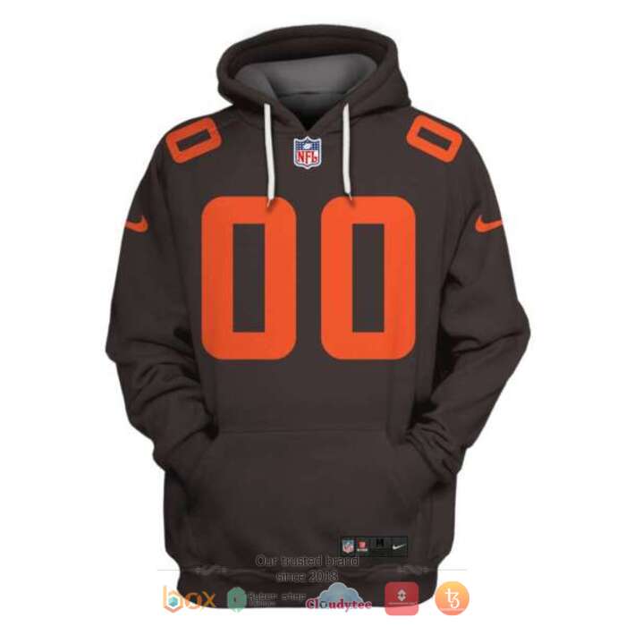Personalized NFL Cleveland Browns Dark 3d shirt, hoodie 3 Personalized NFL Cleveland Browns Dark 3d shirt hoodie 1 2
