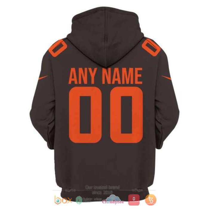 Personalized NFL Cleveland Browns Dark 3d shirt, hoodie 4 Personalized NFL Cleveland Browns Dark 3d shirt hoodie 1 2 3