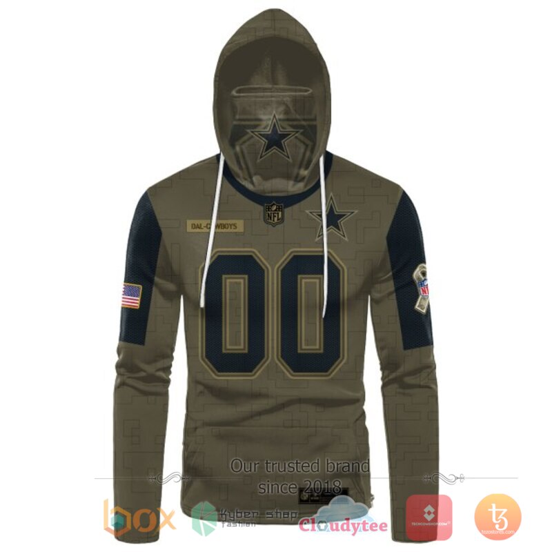 Personalized NFL Dallas Cowboys 3d hoodie mask 2 Personalized NFL Dallas Cowboys 3d hoodie mask 1