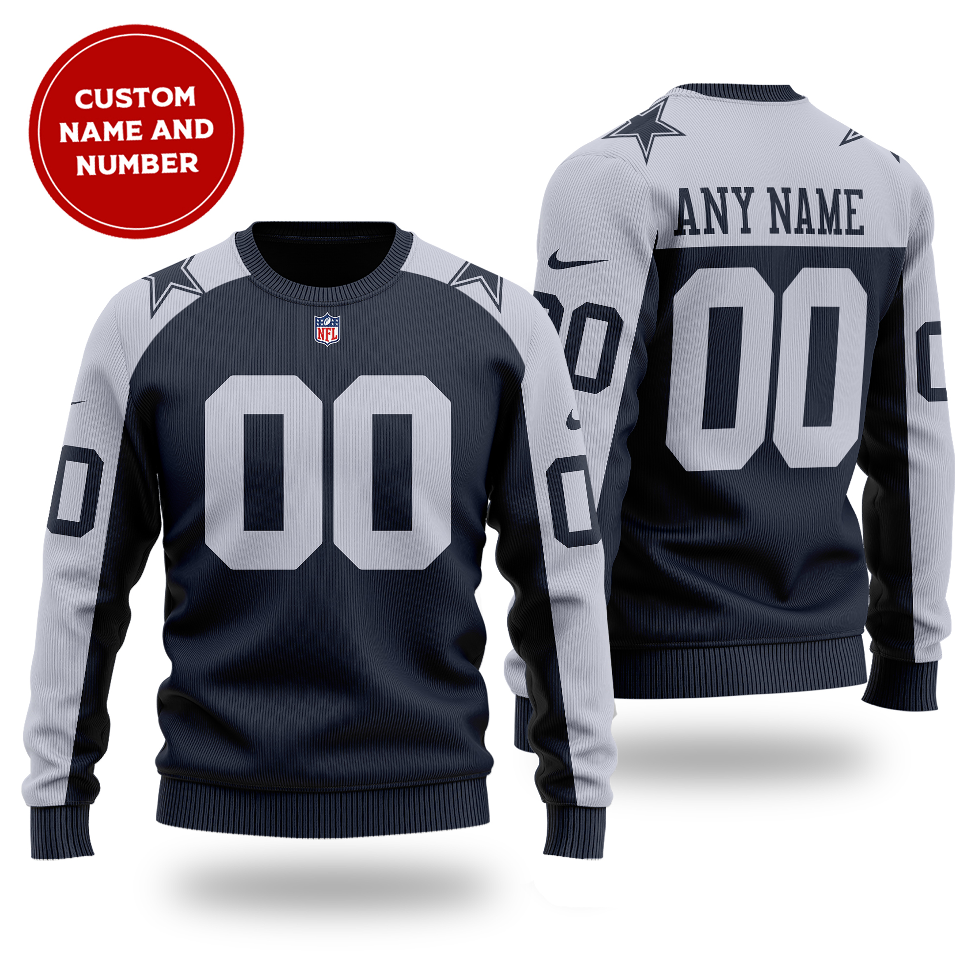 Personalized NFL Dallas Cowboys Christmas Sweater