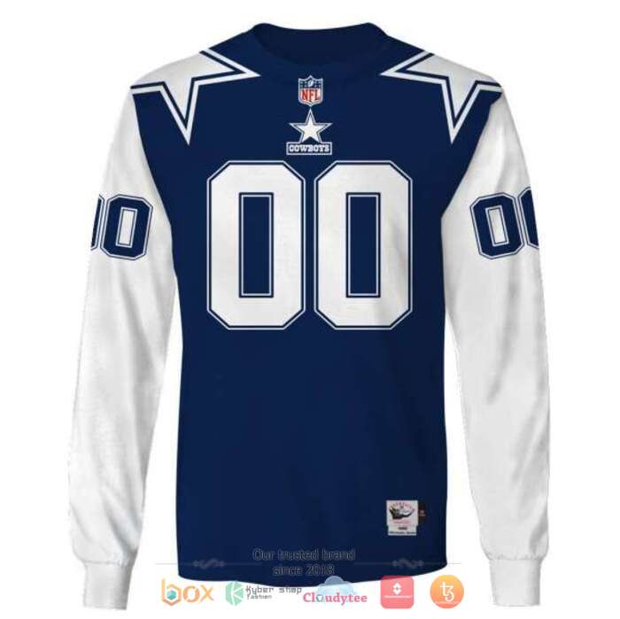 Personalized NFL Dallas Cowboys White Blue 3d shirt, hoodie 5 Personalized NFL Dallas Cowboys White Blue 3d shirt hoodie 1 2 3 4