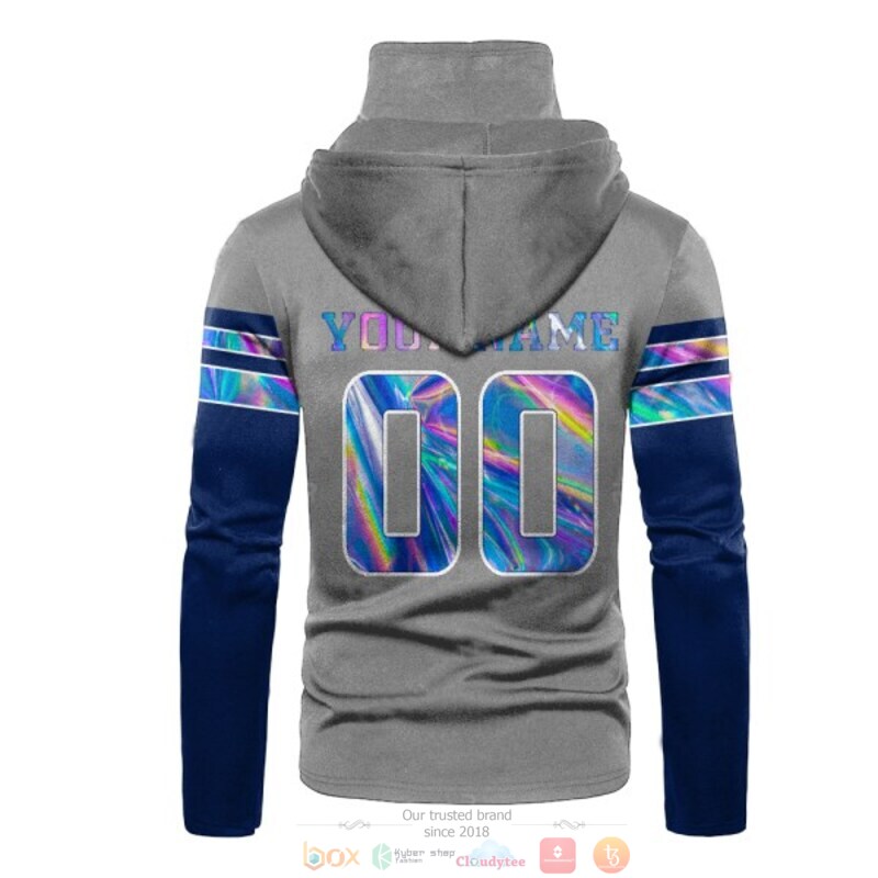 NFL Dallas Cowboys grey Personalized custom 3d hoodie mask 3 Personalized NFL Dallas Cowboys grey custom 3d hoodie mask 1 2