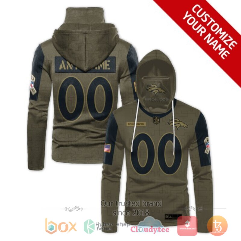 Personalized NFL Denver Broncos 3d hoodie mask 1 Personalized NFL Denver Broncos 3d hoodie mask