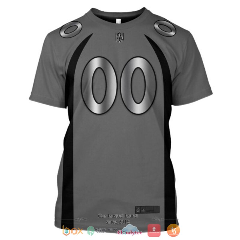 Personalized NFL Denver Broncos dark grey custom 3d shirt hoodie 1 2 3 4 5 6
