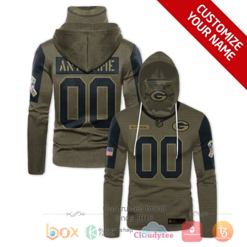 Personalized NFL Green Bay Packers 3d hoodie mask