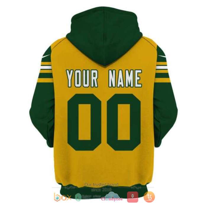 Personalized NFL Green Bay Packers Yellow 3d shirt, hoodie 4 Personalized NFL Green Bay Packers Yellow 3d shirt hoodie 1 2 3