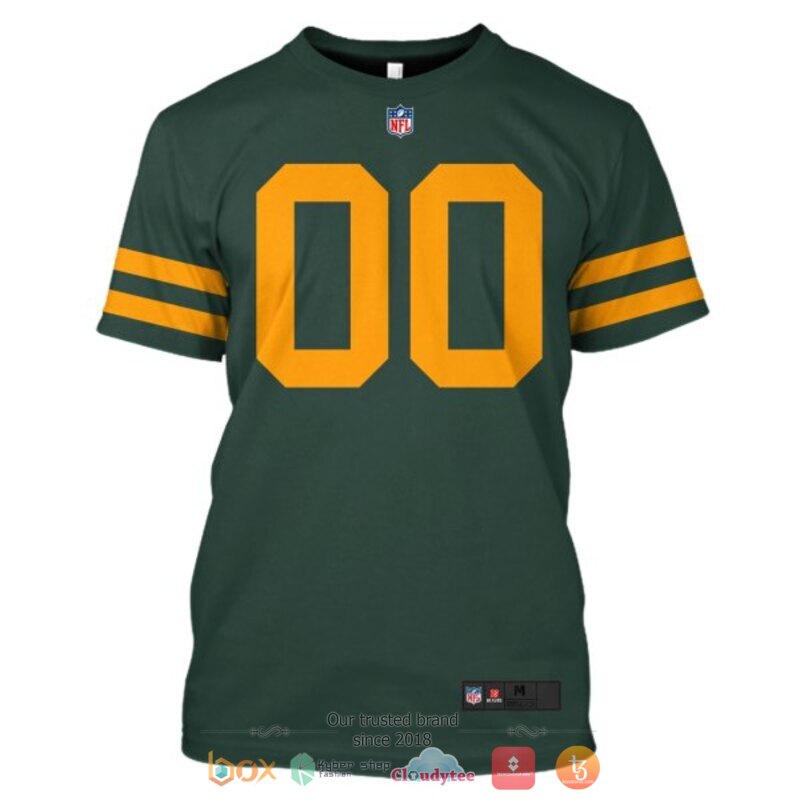 Personalized NFL Green Bay Packers dark green custom 3d shirt hoodie 1 2 3 4 5 6
