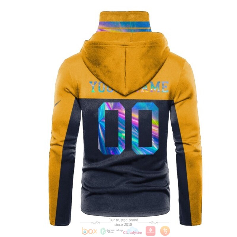 Personalized NFL Green Bay Packers yellow blue custom 3d hoodie mask 1 2