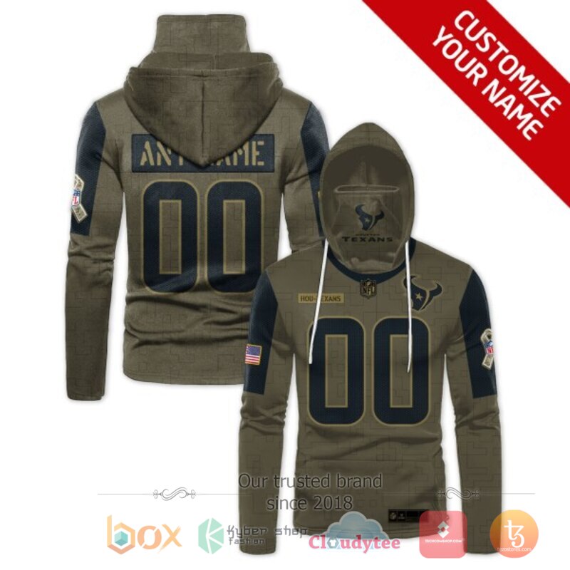 Personalized NFL Houston Texans 3d hoodie mask