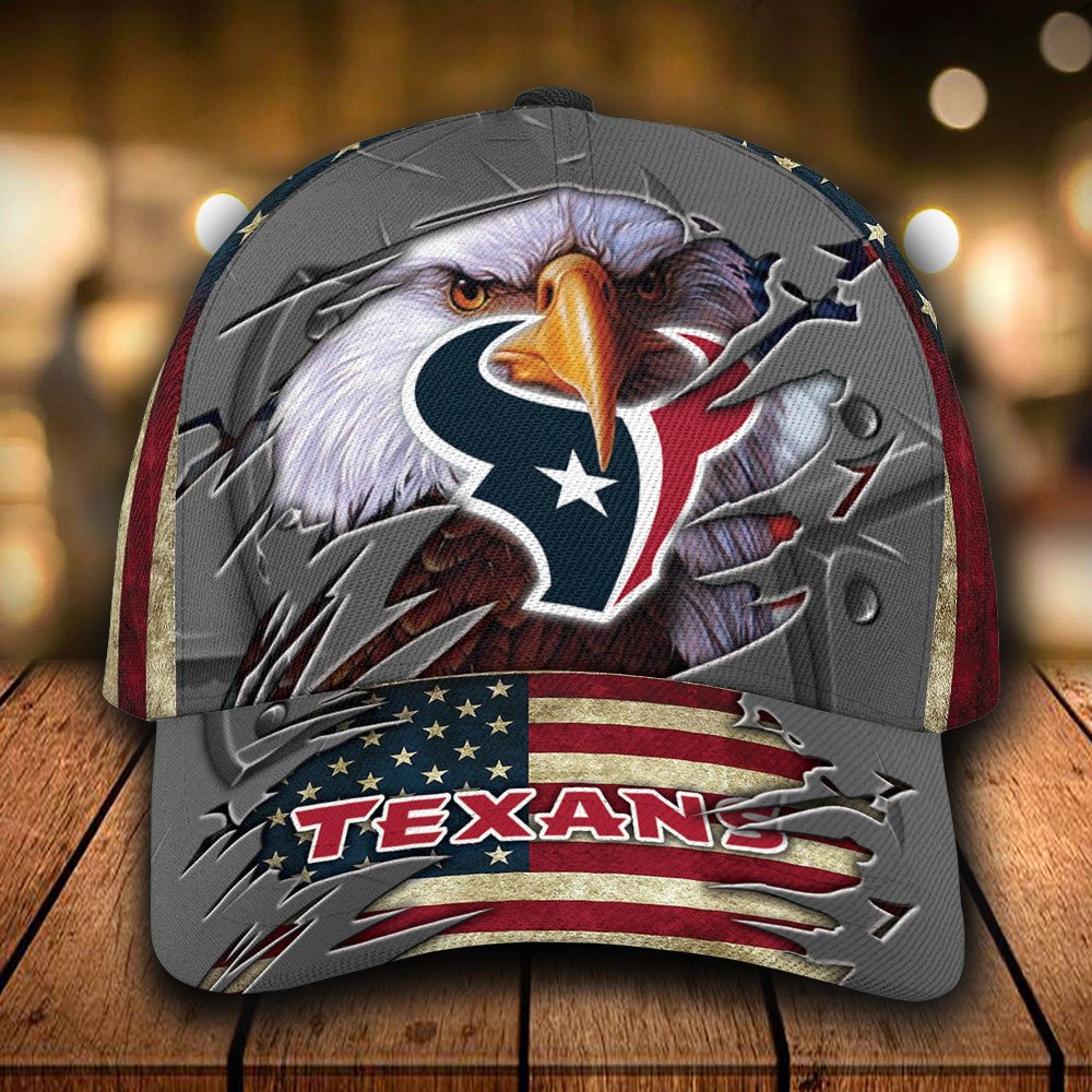 Personalized NFL Houston Texans Eagle Custom Cap