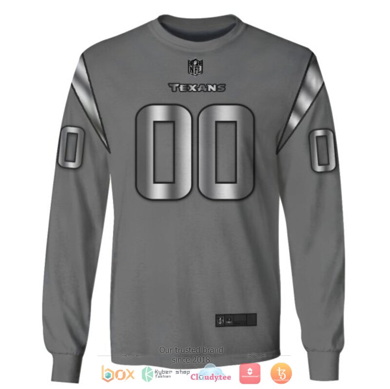 NFL Houston Texans dark grey Personalized custom jersey shirt, hoodie 5 Personalized NFL Houston Texans dark grey custom 3d shirt hoodie 1 2 3 4