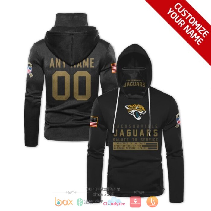 Personalized NFL Jacksonville Jaguars Black 3d hoodie mask