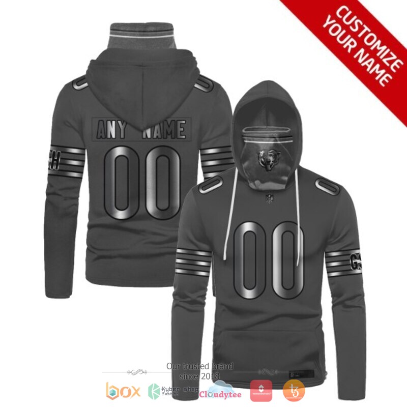 Personalized NFL Jacksonville Jaguars dark grey custom 3d hoodie mask