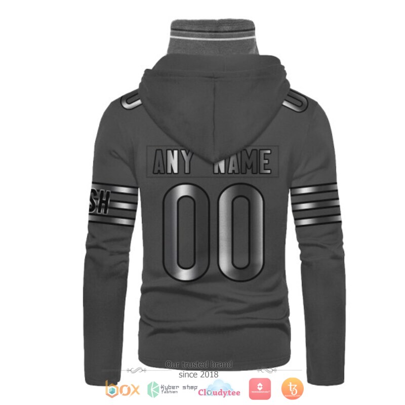 NFL Jacksonville Jaguars dark grey Personalized custom 3d hoodie mask 3 Personalized NFL Jacksonville Jaguars dark grey custom 3d hoodie mask 1 2