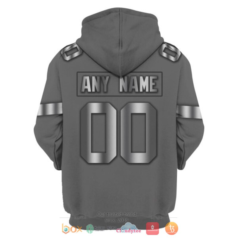 Personalized NFL Jacksonville Jaguars dark grey custom 3d shirt hoodie 1 2 3