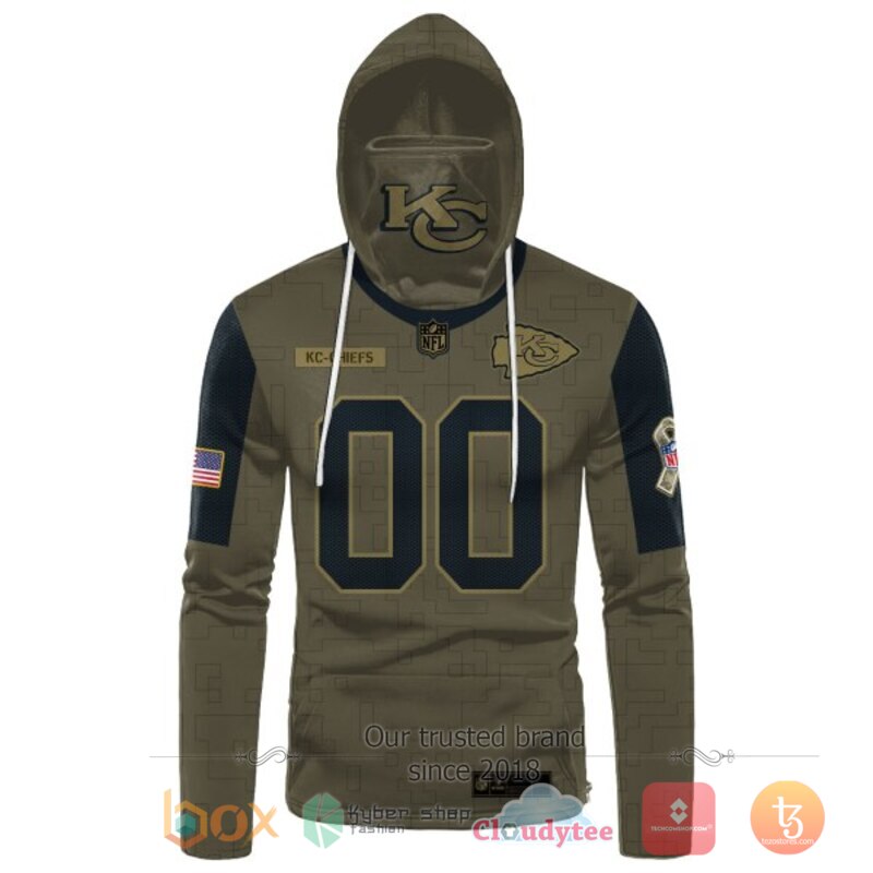 Personalized NFL Kansas City Chiefs 3d hoodie mask 2 Personalized NFL Kansas City Chiefs 3d hoodie mask 1