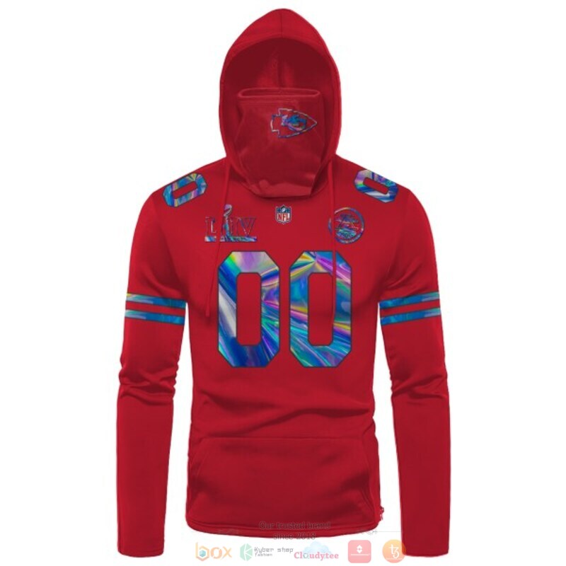 Personalized NFL Kansas City Chiefs LIV red custom 3d hoodie mask 1
