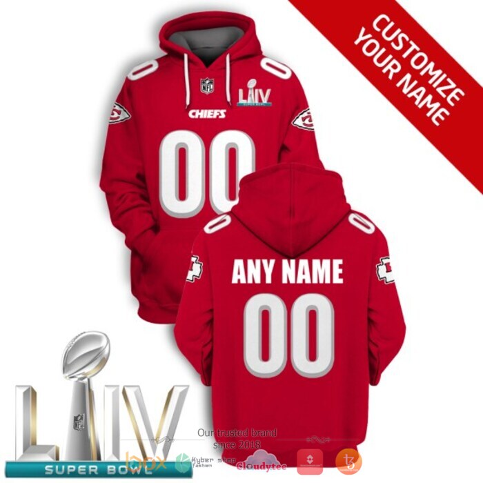 Personalized NFL Kansas City Chiefs Red 3d shirt hoodie
