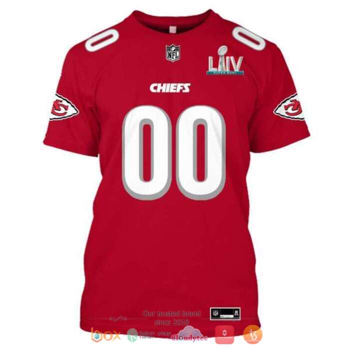 Personalized NFL Kansas City Chiefs Red 3d shirt hoodie 1 2 3 4 5 6