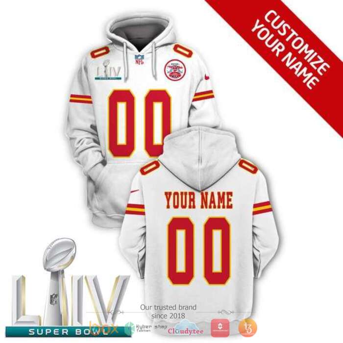 Personalized NFL Kansas City Chiefs logo white 3d shirt hoodie