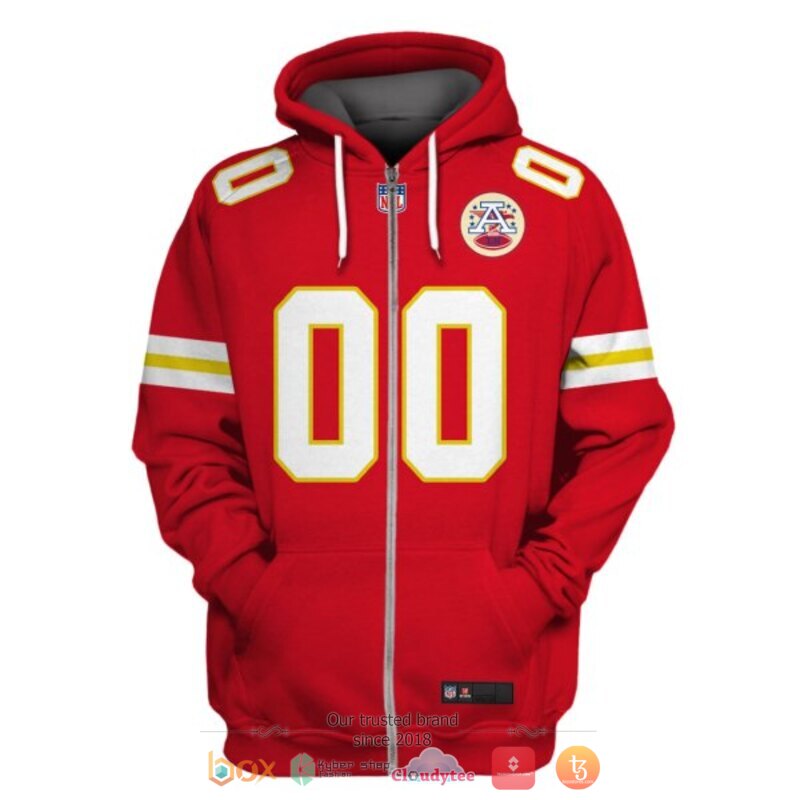 NFL Kansas City Chiefs red Personalized custom jersey shirt, hoodie 2 Personalized NFL Kansas City Chiefs red custom 3d shirt hoodie 1