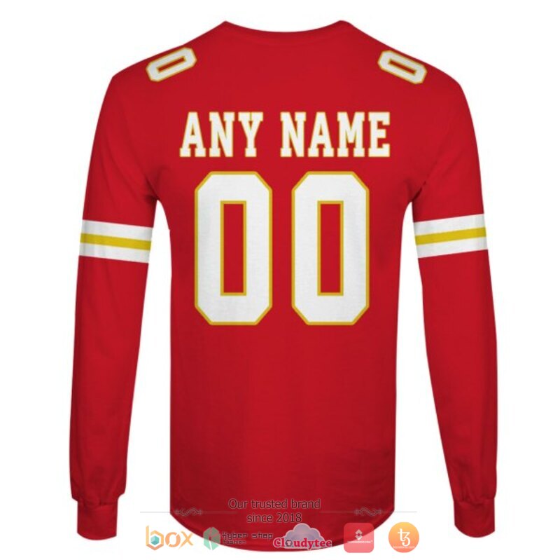 NFL Kansas City Chiefs red Personalized custom jersey shirt, hoodie 6 Personalized NFL Kansas City Chiefs red custom 3d shirt hoodie 1 2 3 4 5