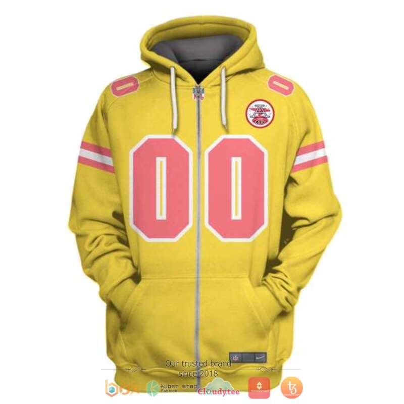 NFL Kansas City Chiefs season yellow jersey shirt, hoodie 2 Personalized NFL Kansas City Chiefs season yellow 3d shirt hoodie 1