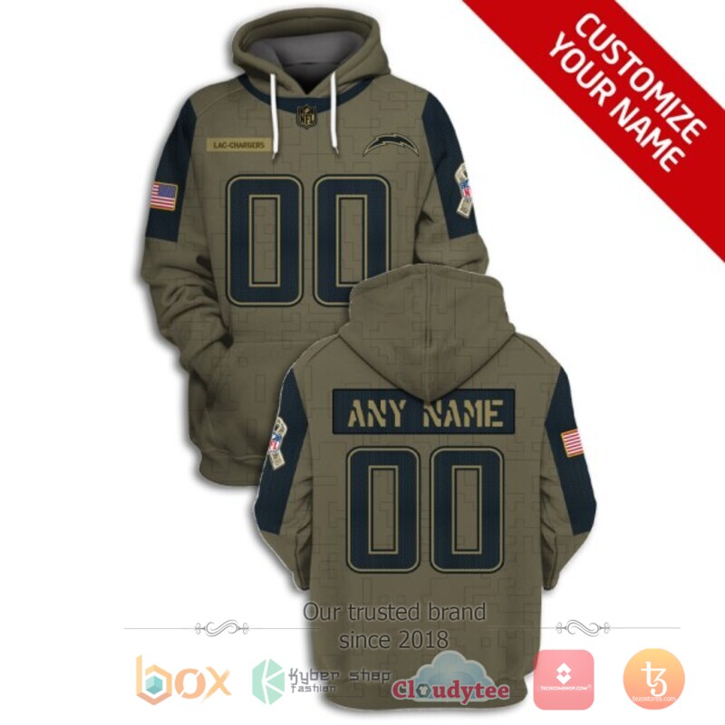 Personalized NFL Los Angeles Chargers 3d shirt hoodie