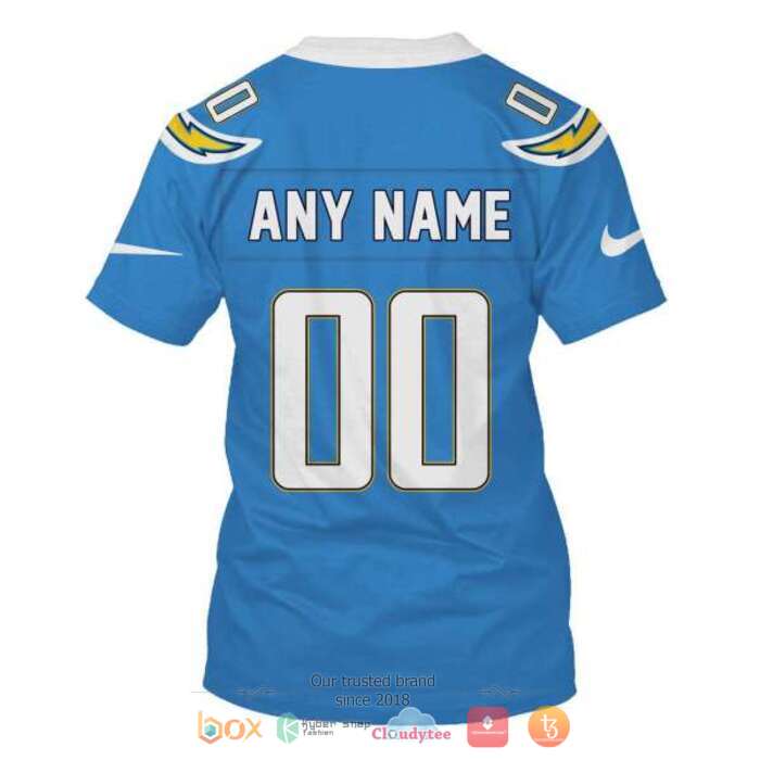 Personalized NFL Los Angeles Chargers Blue 3d shirt, hoodie 8 Personalized NFL Los Angeles Chargers Blue 3d shirt hoodie 1 2 3 4 5 6 7