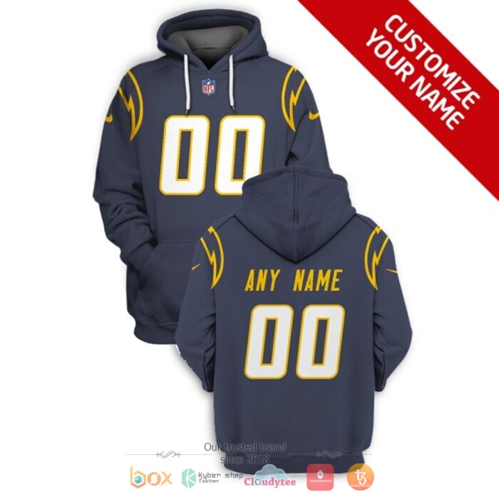 Personalized NFL Los Angeles Chargers Dark Purple 3d shirt hoodie