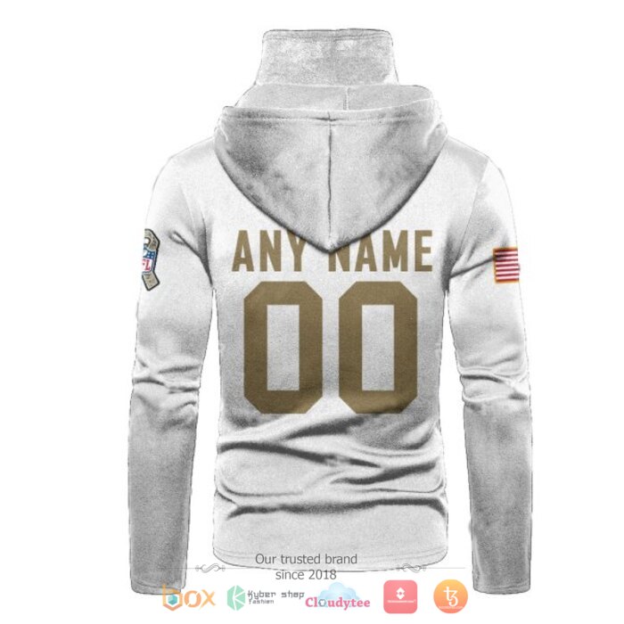 Personalized NFL Los Angeles Chargers White 3d hoodie mask 3 Personalized NFL Los Angeles Chargers White 3d hoodie mask 1 2