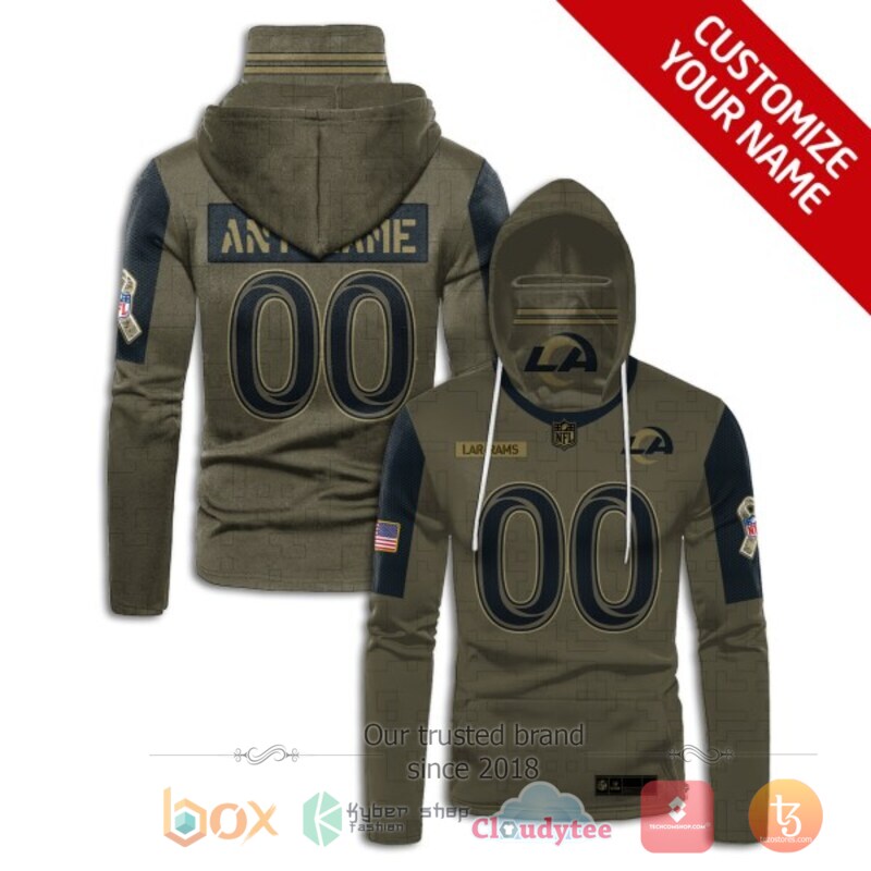 Personalized NFL Los Angeles Rams 3d hoodie mask