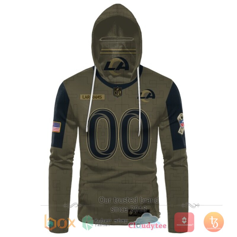 Personalized NFL Los Angeles Rams 3d hoodie mask 2 Personalized NFL Los Angeles Rams 3d hoodie mask 1