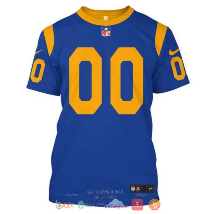 Personalized NFL Los Angeles Rams Blue 3d shirt, hoodie 7 Personalized NFL Los Angeles Rams Blue 3d shirt hoodie 1 2 3 4 5 6