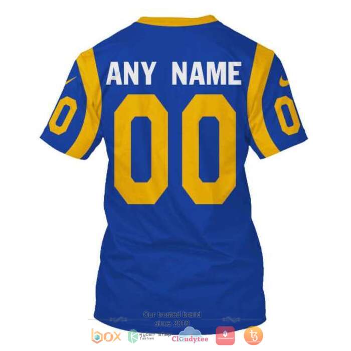 Personalized NFL Los Angeles Rams Blue 3d shirt, hoodie 8 Personalized NFL Los Angeles Rams Blue 3d shirt hoodie 1 2 3 4 5 6 7