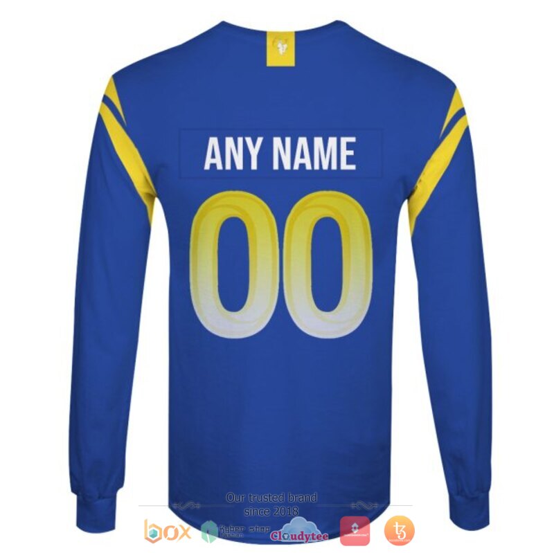 Personalized NFL Los Angeles Rams blue custom shirt hoodie 1 2 3 4 5