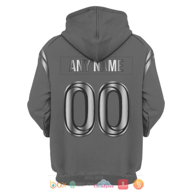 Personalized NFL Los Angeles Rams dark grey custom 3d shirt hoodie 1 2 3
