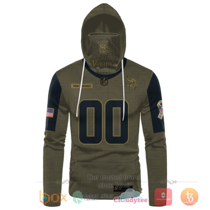 Personalized NFL Minnesota Vikings 3d hoodie mask 2 Personalized NFL Minnesota Vikings 3d hoodie mask 1