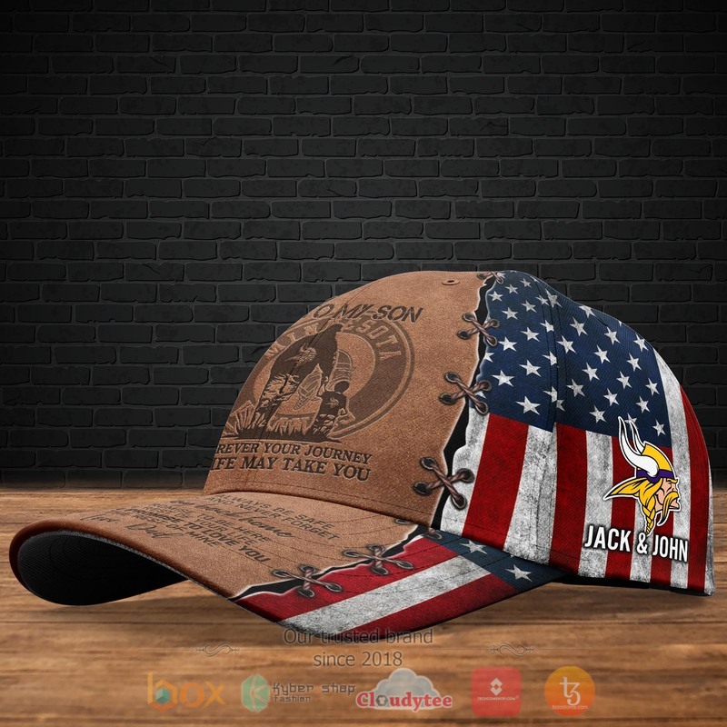 Personalized NFL Minnesota Vikings Sport Cap 1