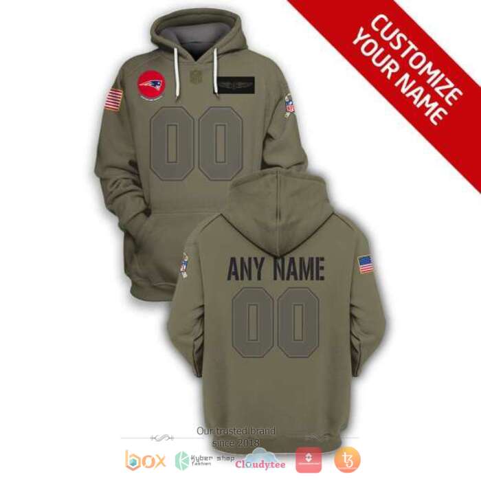 Personalized NFL New England Patriots American flag 3d shirt hoodie