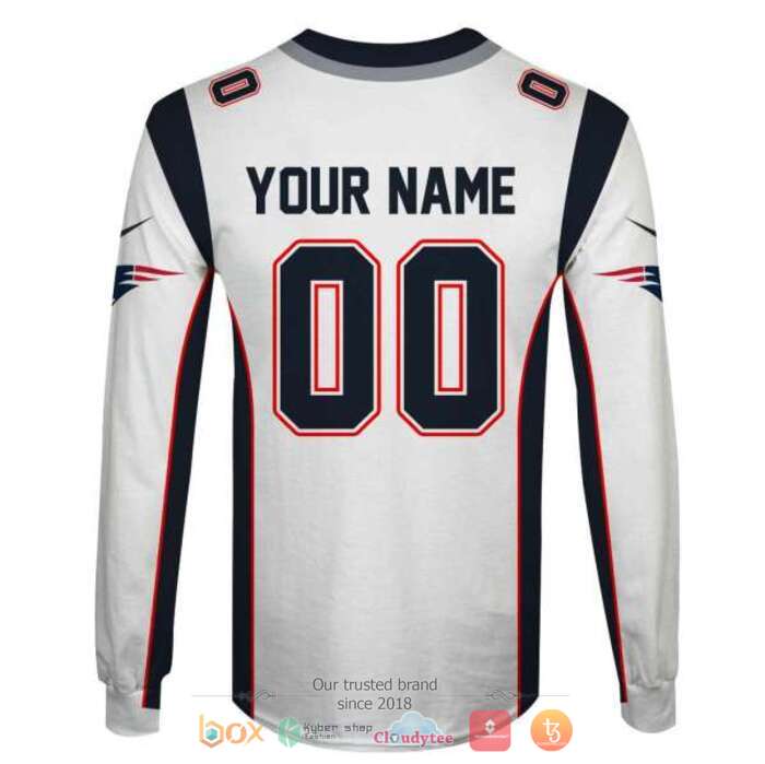 Personalized NFL New England Patriots Navy 3d shirt hoodie 1 2 3 4 5