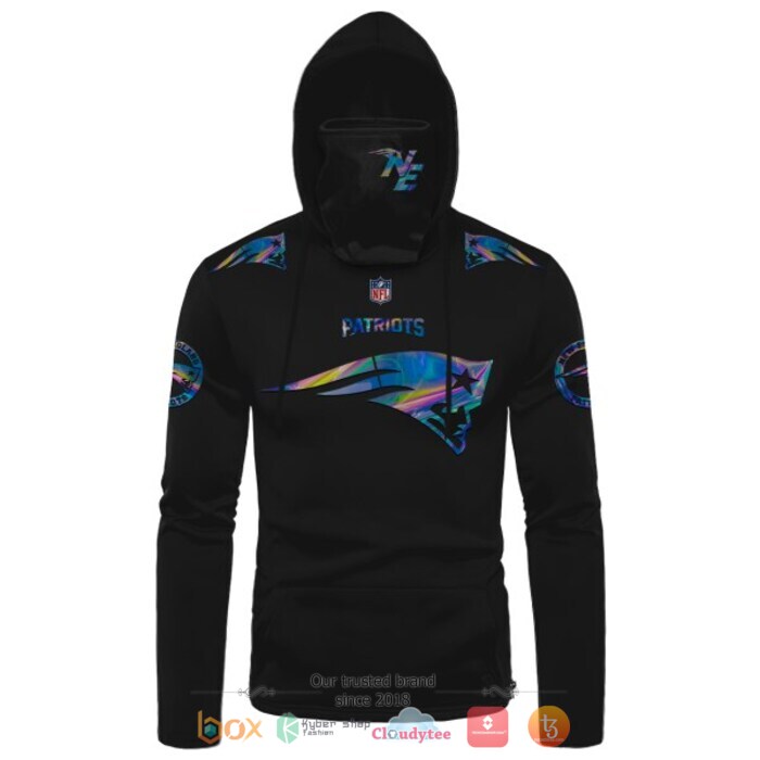 Personalized NFL New England Patriots black hologram color 3d hoodie mask 1